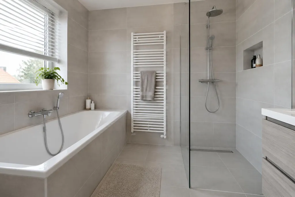 Kitbedrijf Barneveld – badkamer met strak afgewerkte kitranden