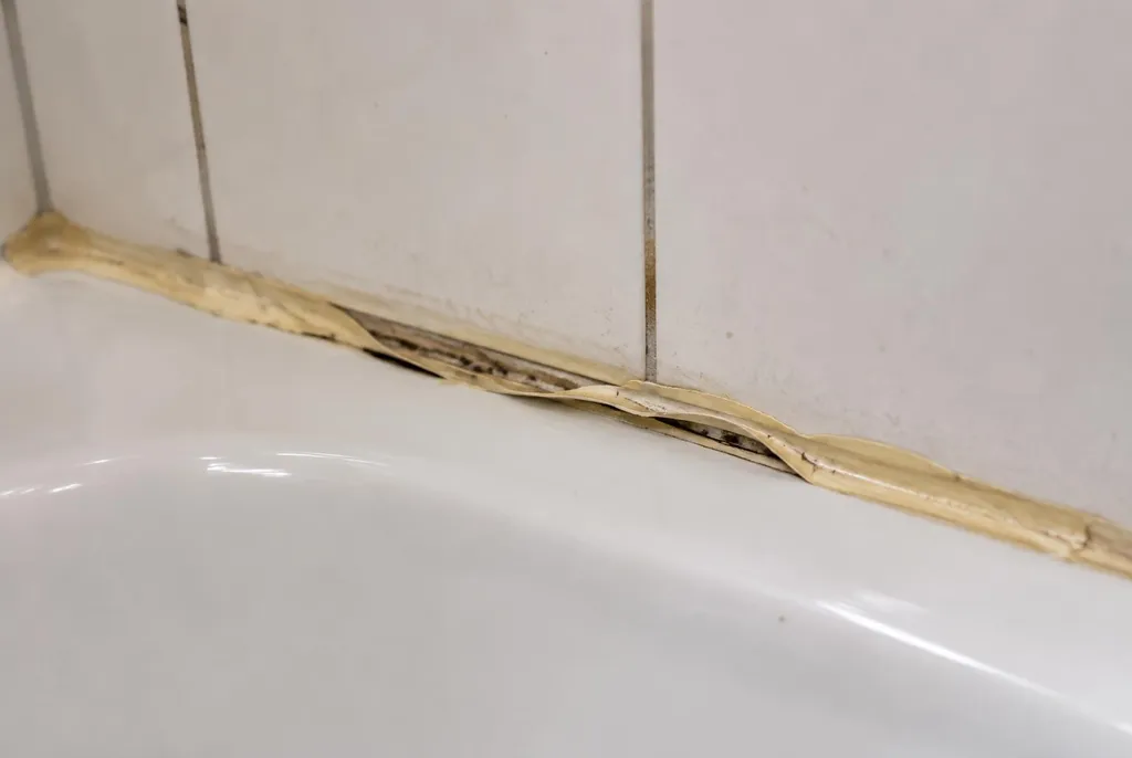 Kitbedrijf Barneveld – loslatende kit naast het bad